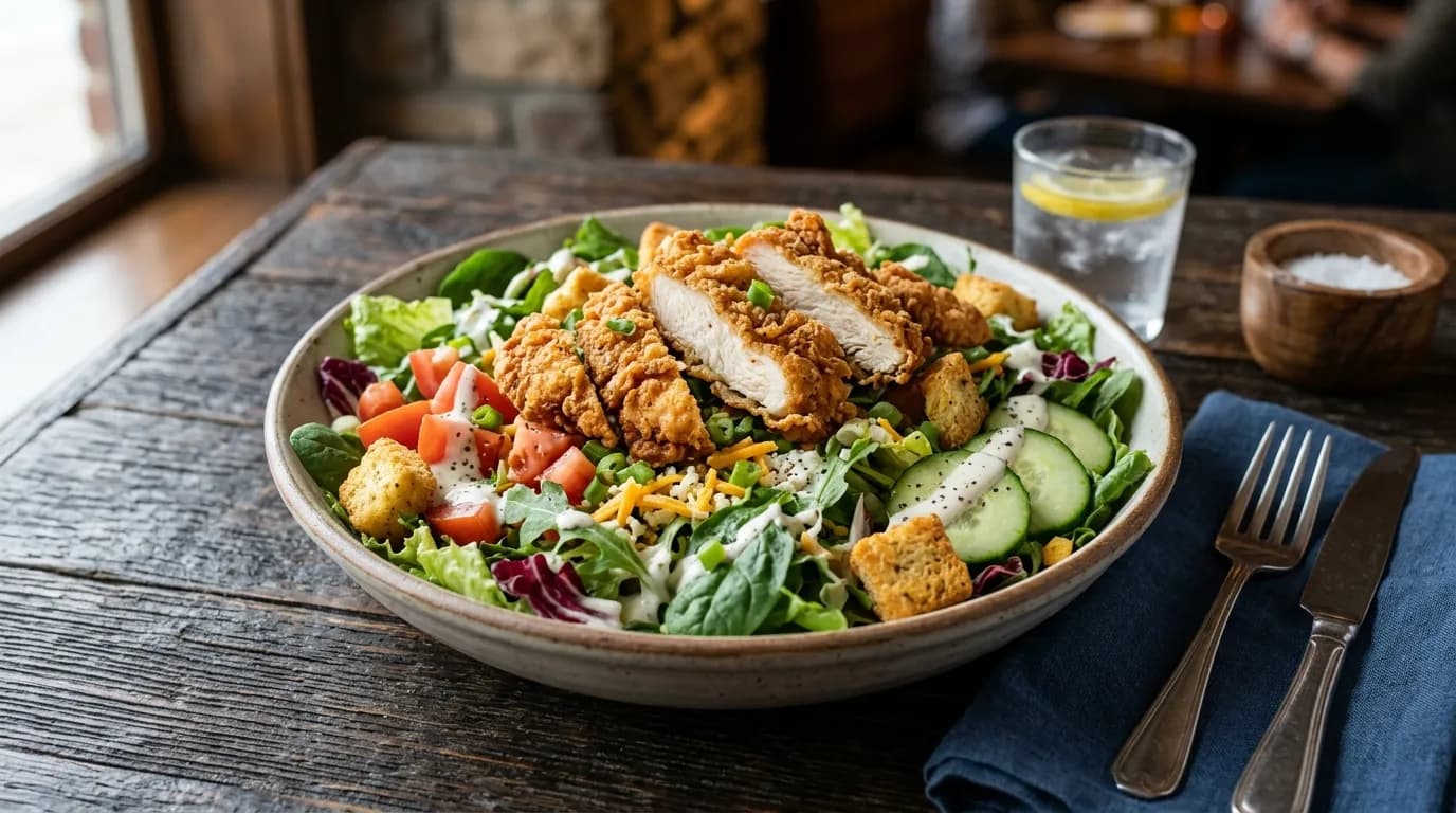 Farm-Fresh Field Greens with Grilled Salmon* - Entrée Salads Farm-Fresh Field Greens with Grilled Salmon* - Entrée Salads at LongHorn Steakhouse