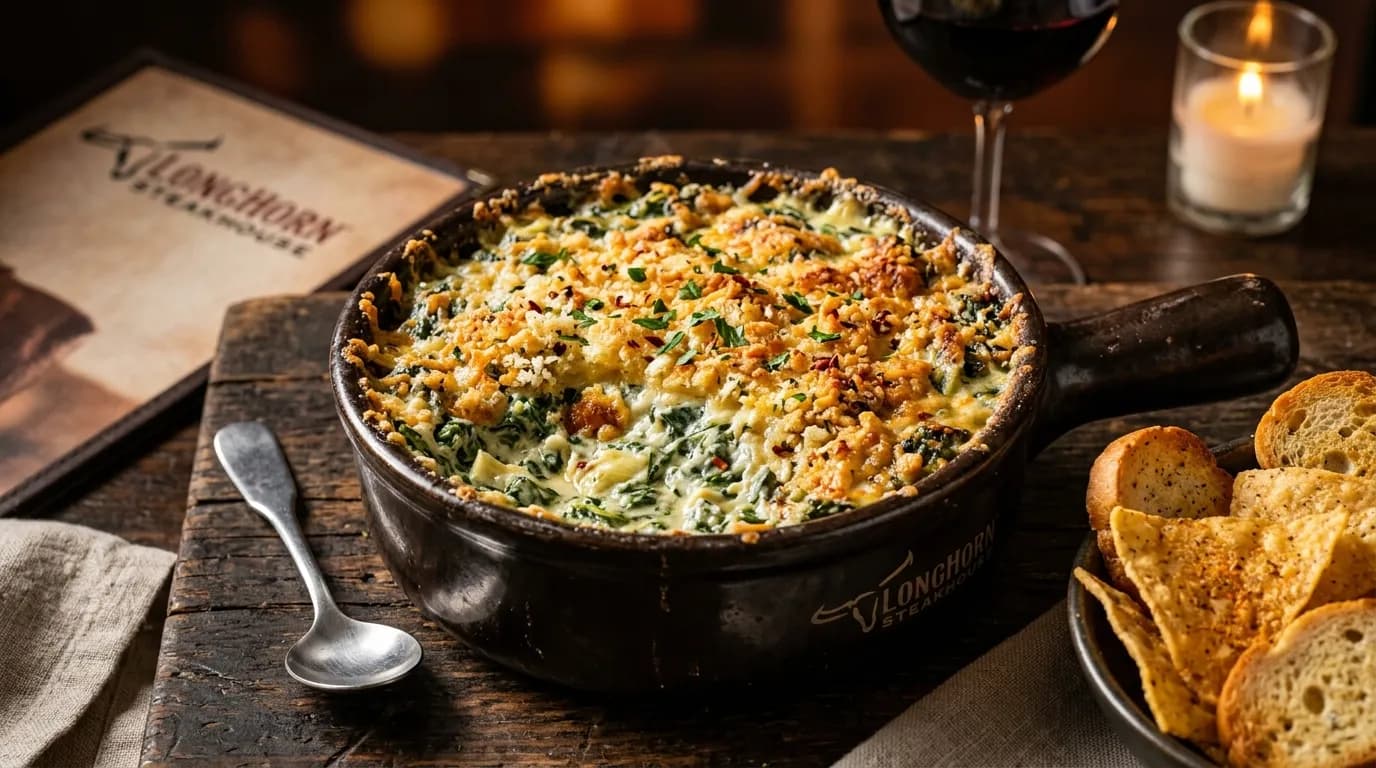 Parmesan Crusted Spinach Dip - Parmesan Crusted Favorites Parmesan Crusted Spinach Dip - Parmesan Crusted Favorites at LongHorn Steakhouse
