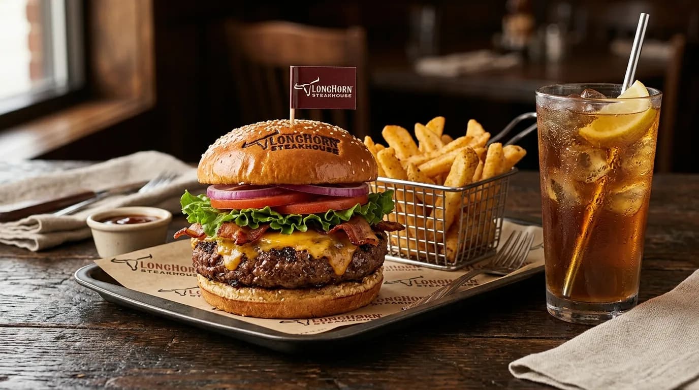 Half-Pound Steakhouse Cheeseburger Combo - Lunch Half-Pound Steakhouse Cheeseburger Combo - Lunch at LongHorn Steakhouse
