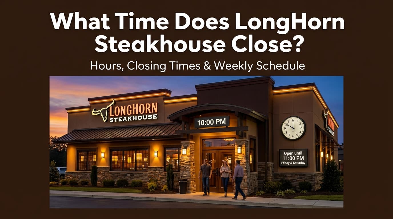 What Time Does LongHorn Steakhouse Close? (2026 Guide) What Time Does LongHorn Steakhouse Close? (2026 Guide)