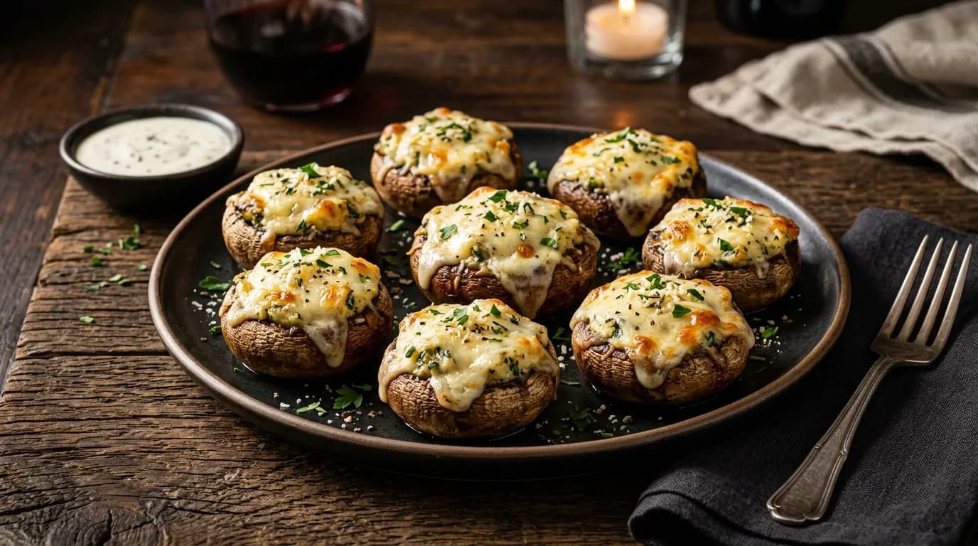 White Cheddar Stuffed Mushrooms - Parmesan Crusted Favorites White Cheddar Stuffed Mushrooms - Parmesan Crusted Favorites at LongHorn Steakhouse